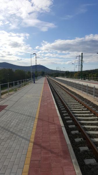 Aquincum megállóhely peronépítési munkálatok